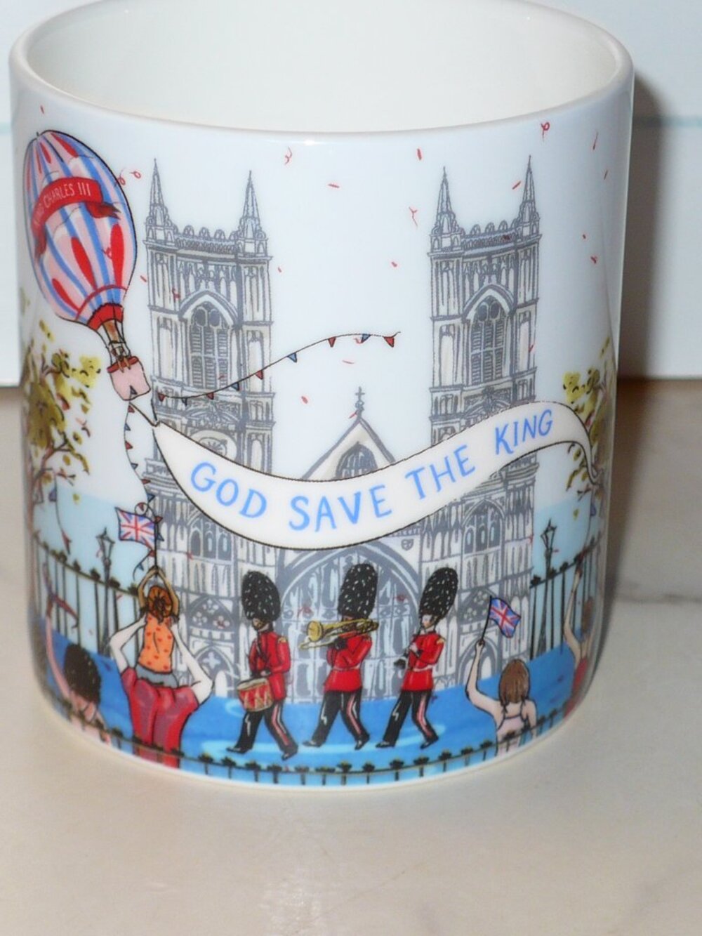 God Save the King ~ King Charles III Coffee Mug Tea Cup ~ England Bone China